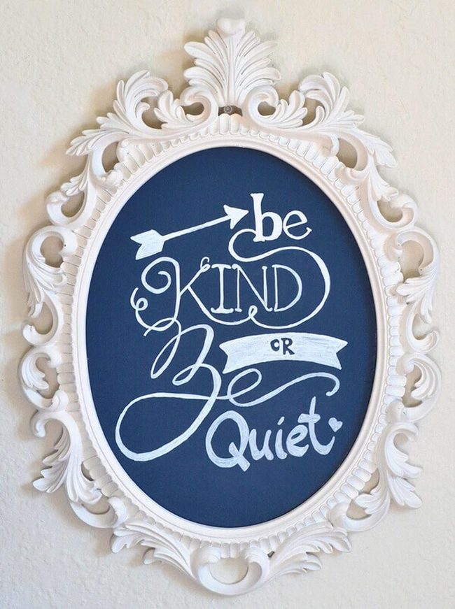 White Frame Message Board