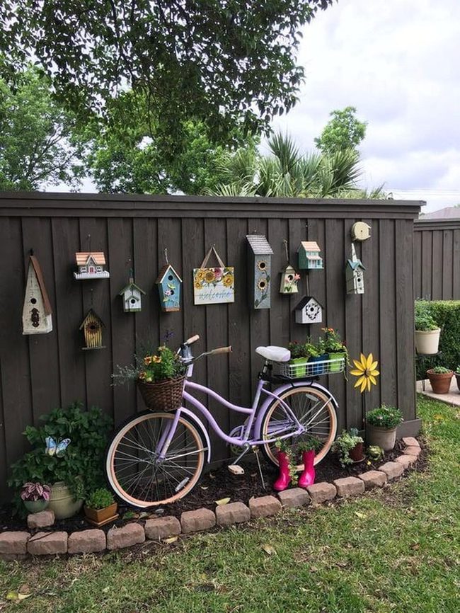Vintage Bicycle Flower Garden