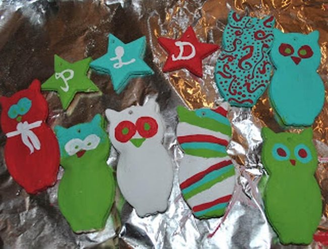 Owl And Star Cookies, Primary Colors