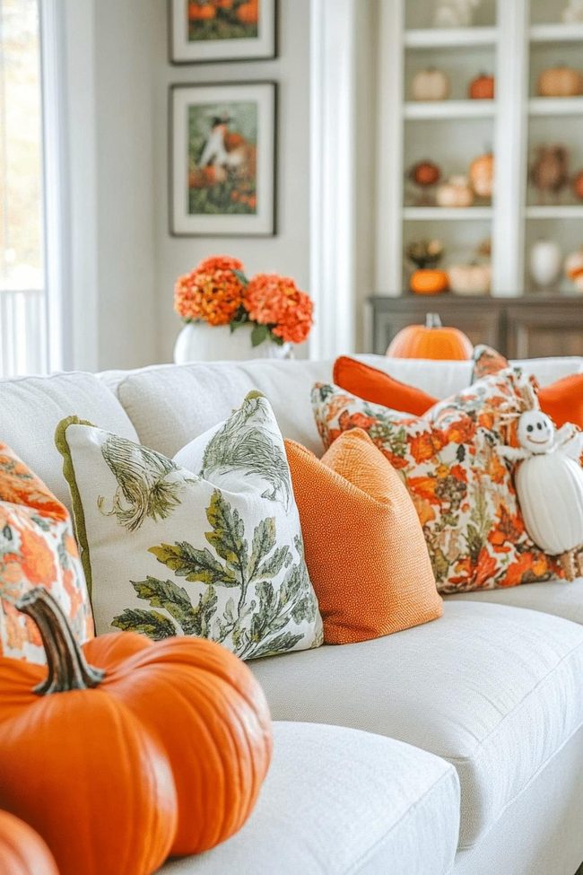 Pumpkin Arrangements Fall Home Decor
