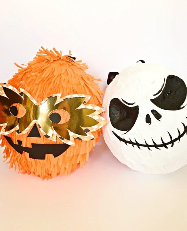 Gold Leaf Glasses Piñata Pair