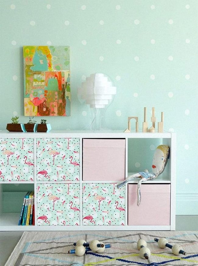 Light Blue Polka Dots Nursery