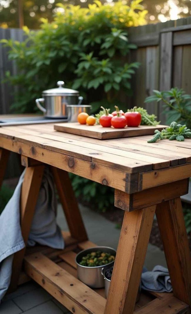 Sanded Pallets Kitchen Counter