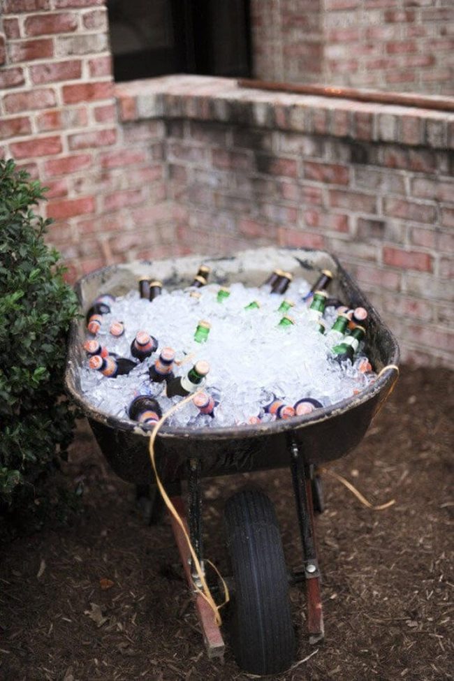 Wheelbarrow Ice Cooler Cart