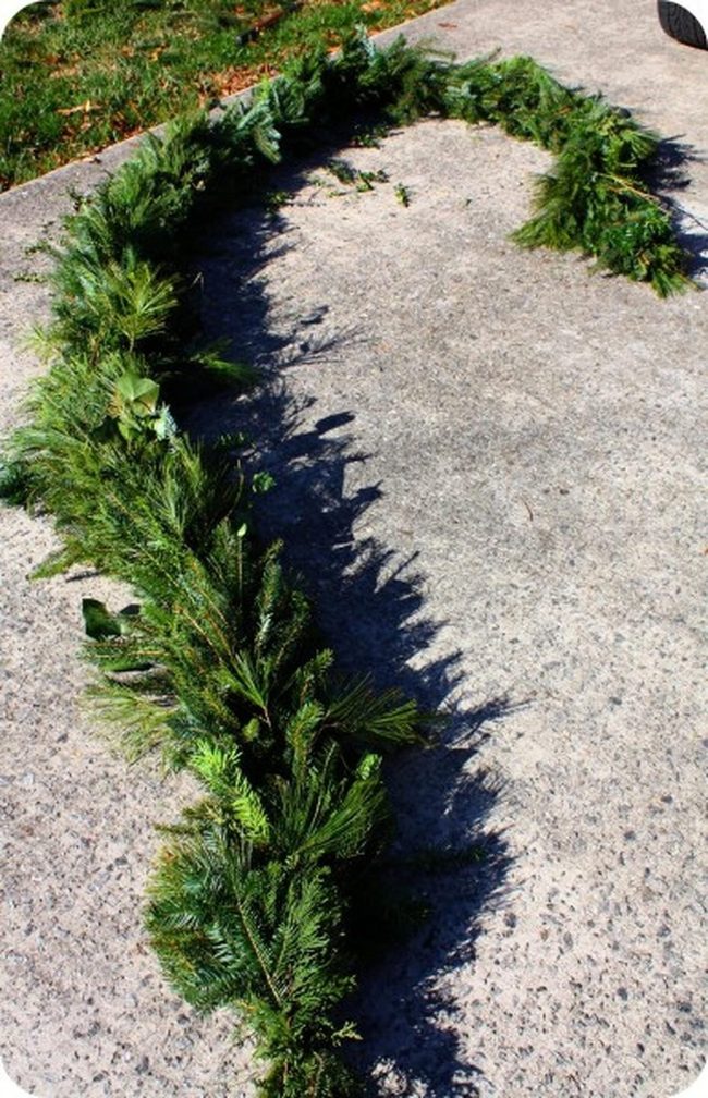 Natural Branch Garlands Green Shadows