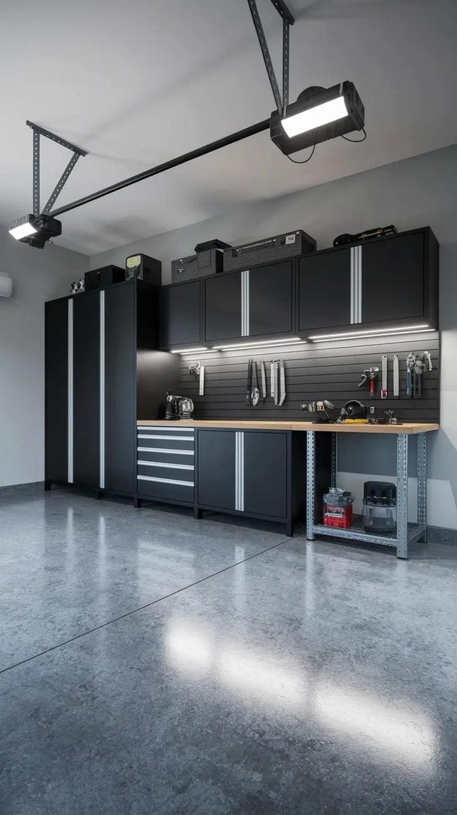 Charcoal Epoxy Garage Transformation