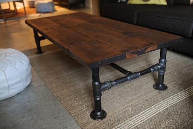 Black Pipe Coffee Tables Industrial