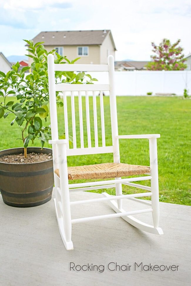 White Chalk Painted Rocker