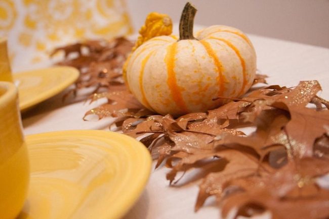 Striped Pumpkins With Golden Warmth