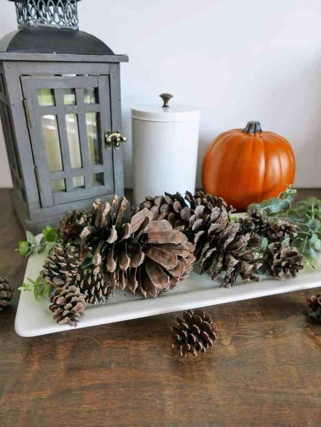 Cinnamon Scented Pinecone Centerpiece