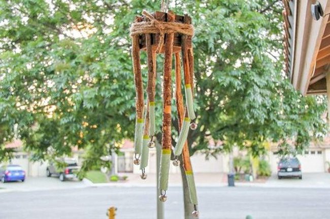 Wind Chime Branch Mobiles Natural Wood