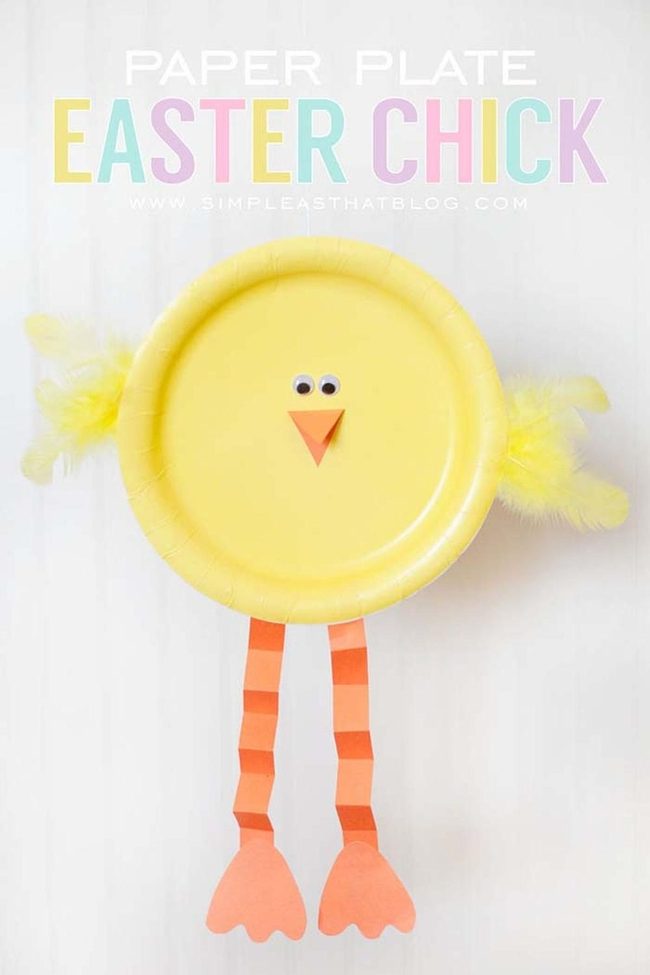 Yellow Paper Plate Chicks