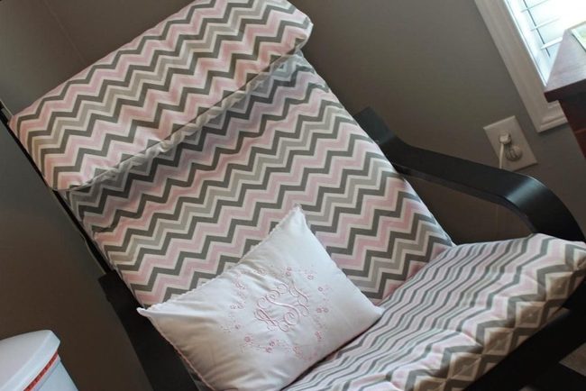 Pink Zigzag Chair Corner Retreat