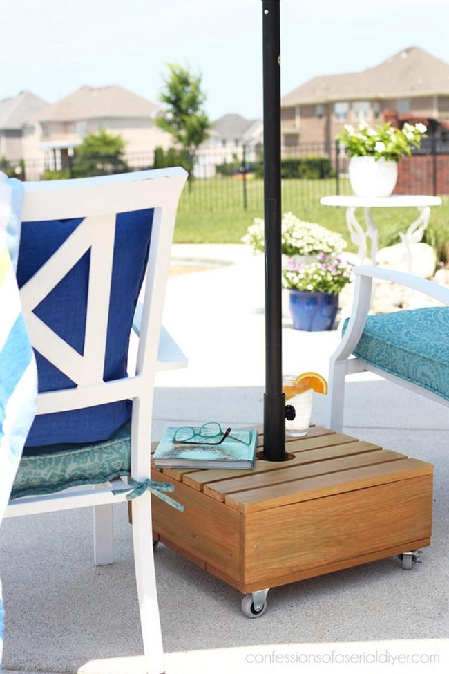 White Chairs Blue Cushions Garden Patio