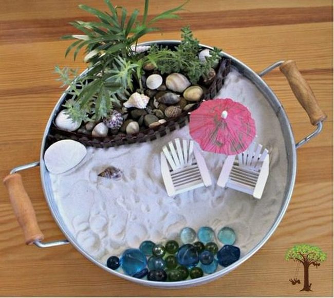 Miniature Seashell Coastal Tablescape