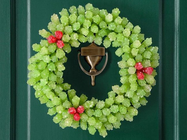 Emerald And Ruby Crystal Wreaths