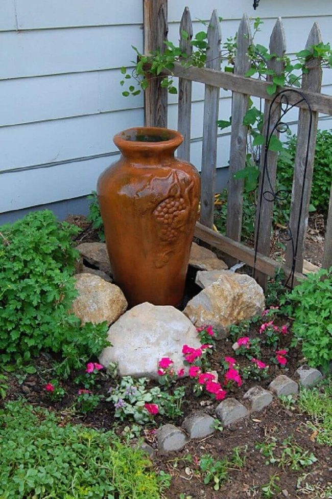 Glazed Ceramic Waterfall Fountain