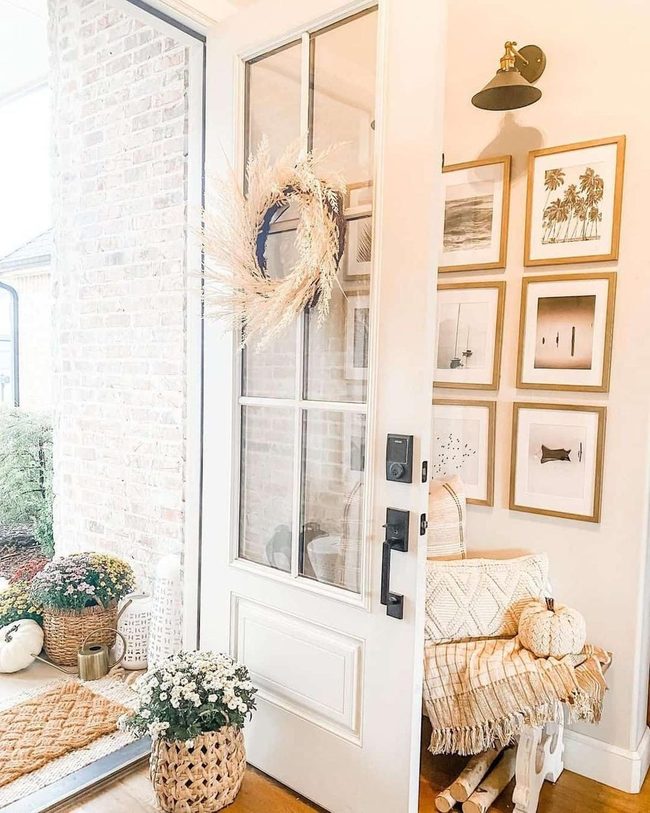 Brass And Wood Gallery Wall