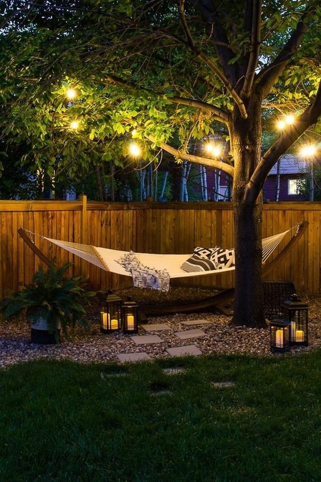 Hammock Under Glowing Vines