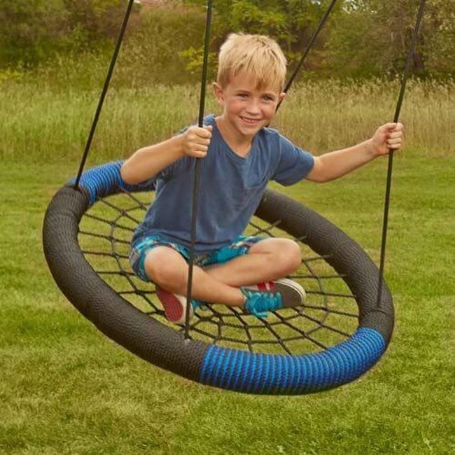 Circular Swing Blooming Garden Oasis