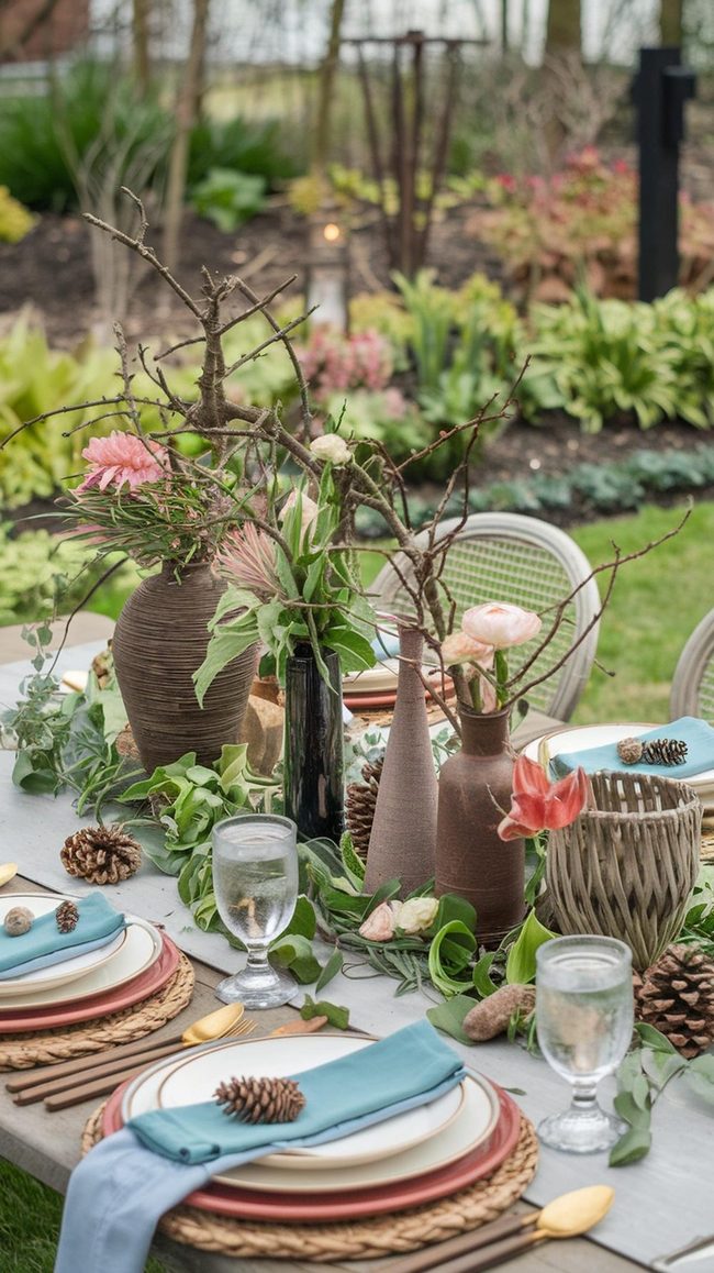 Fresh Branches and Terrace Blooms