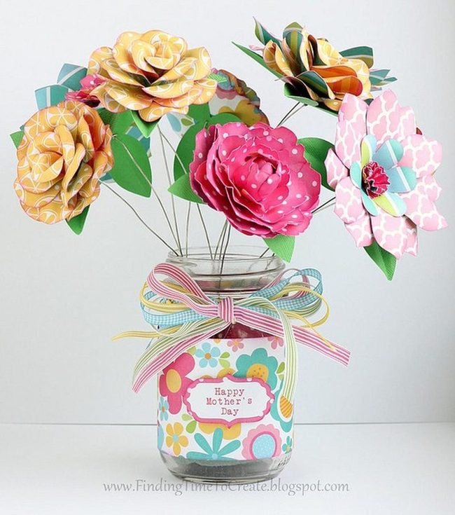 Colorful Paper Wrapped Jars