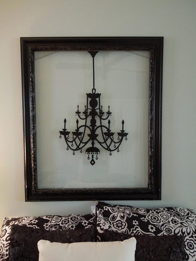 Black Frame Chandelier Statement