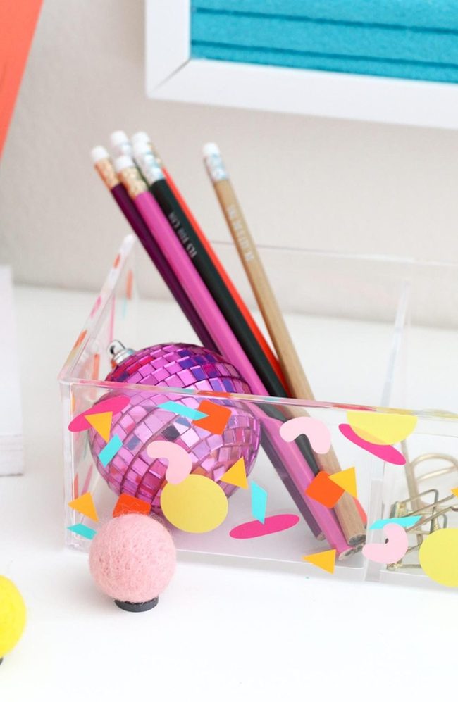 Colorful Pencils Pink Disco Ball