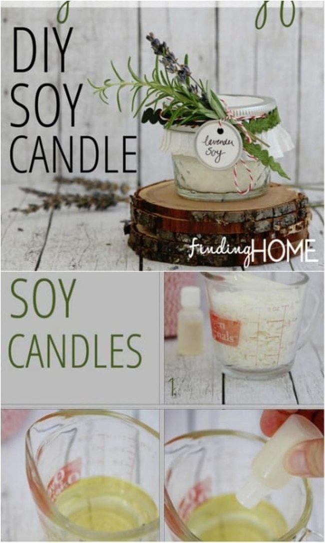 Ribbon Wrapped Memory Candles