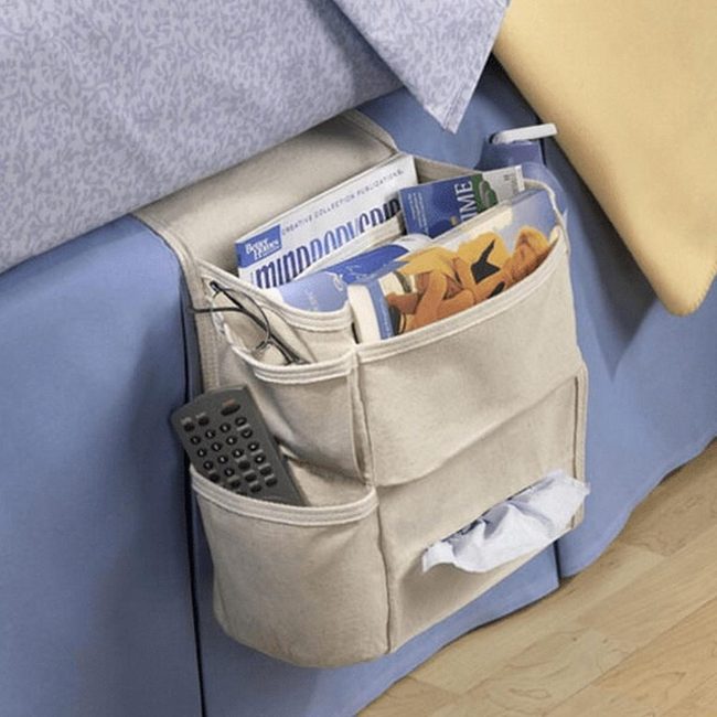 Yellow Pillow Bedroom Organizer