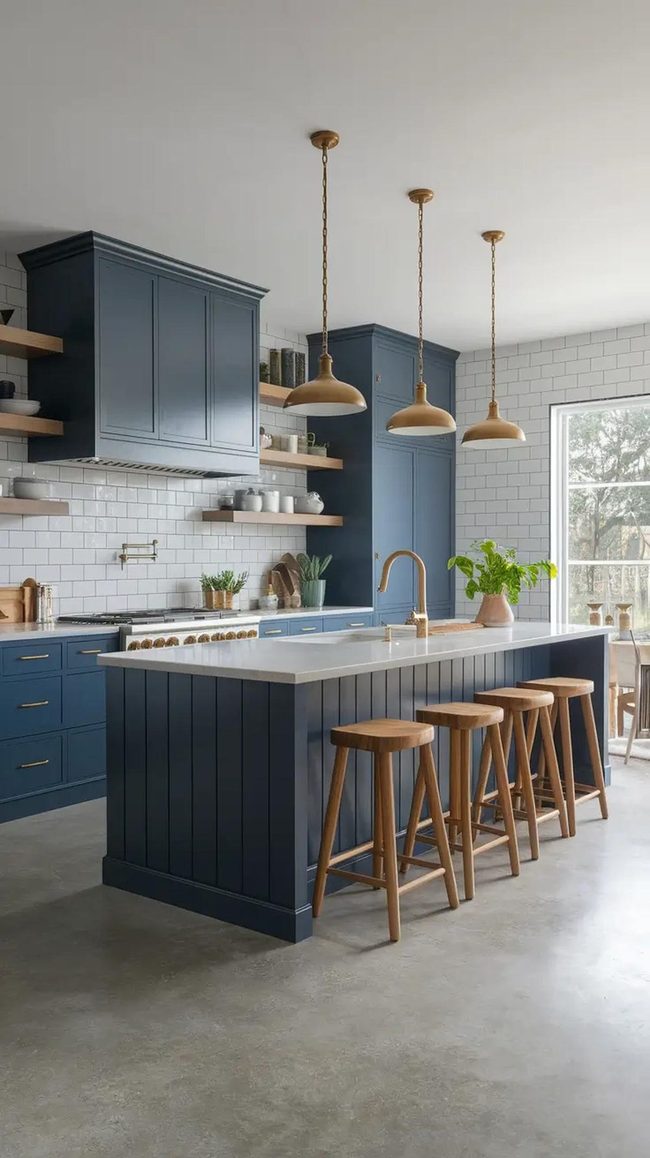 Gray Concrete Floors Industrial Kitchen Foundation