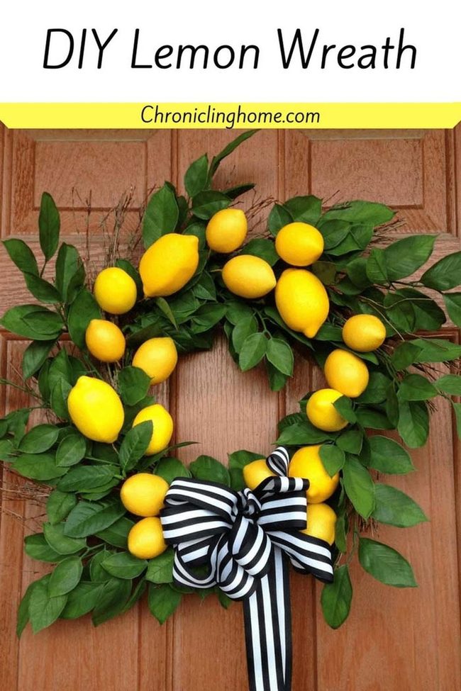Bright Lemon Summer Wreath