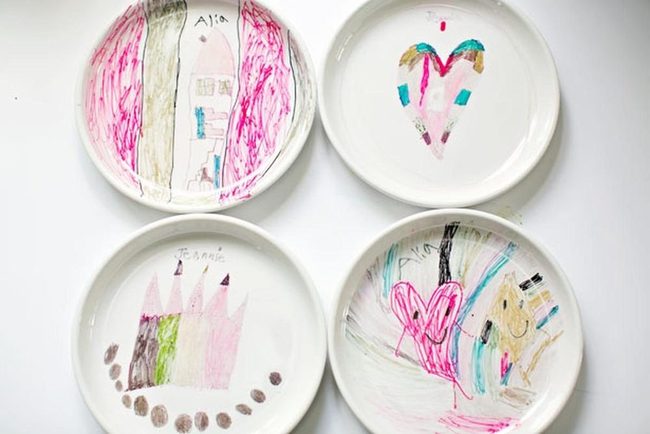 Children'S Dreams On White Ceramic