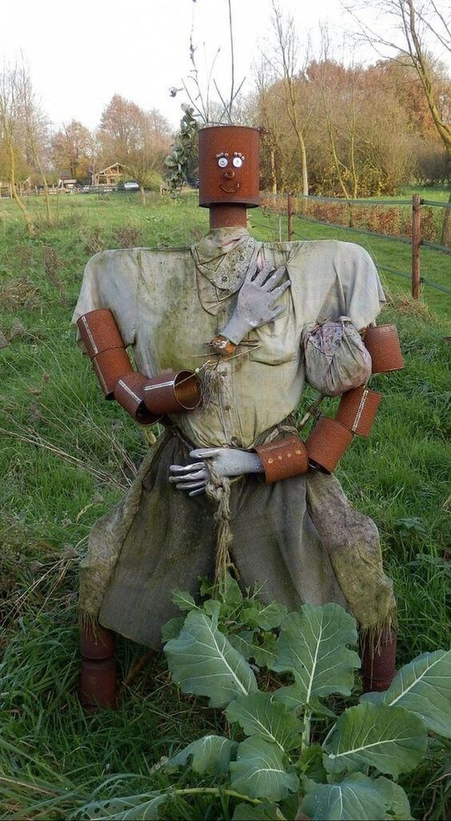 Scrap Metal Garden Markers