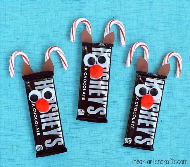 Rudolph Chocolate Bars For Giving