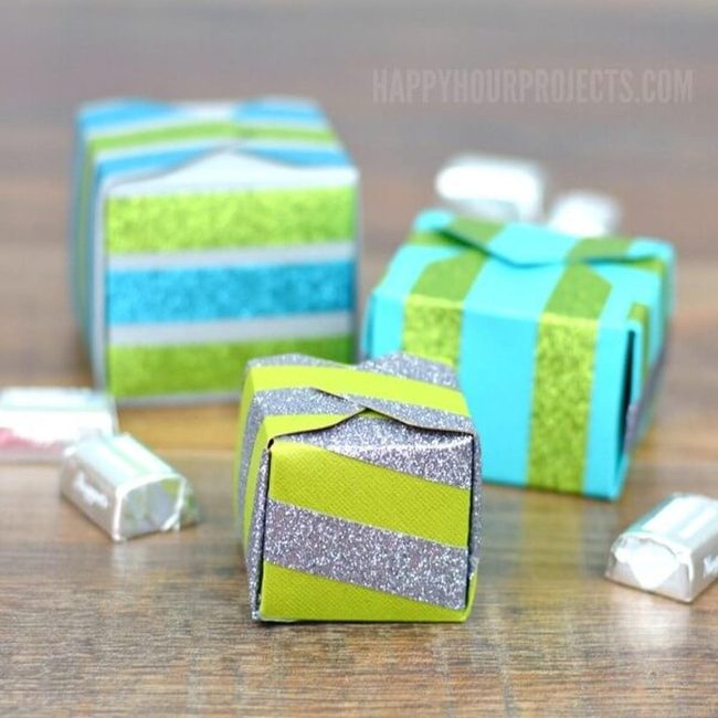 Glitter Strip Gift Boxes Shimmer