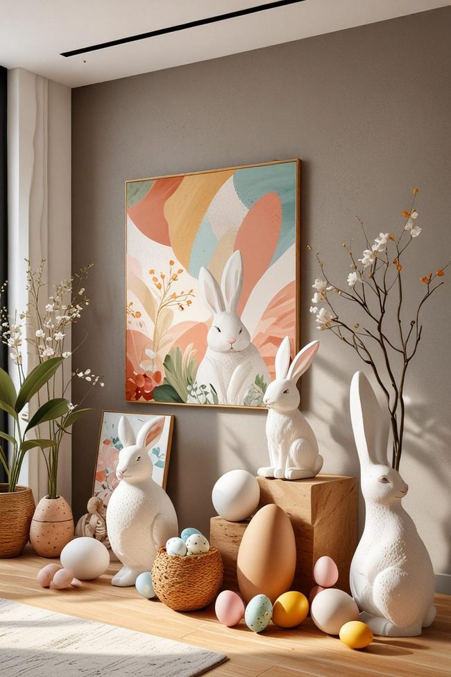 Hand-Painted Easter Art Statements