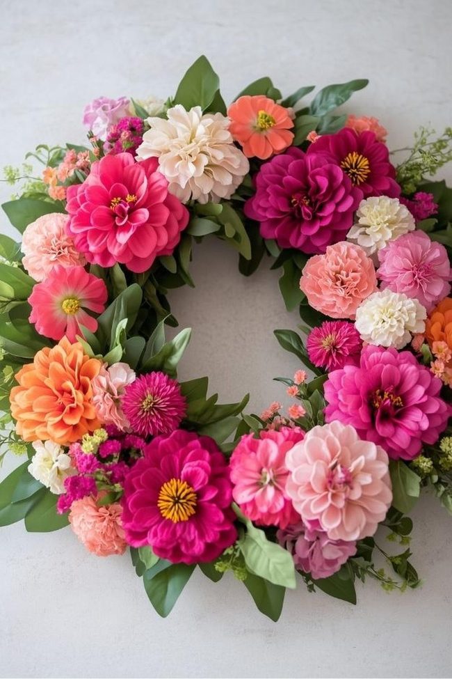 Wild Patio Spring Wreath