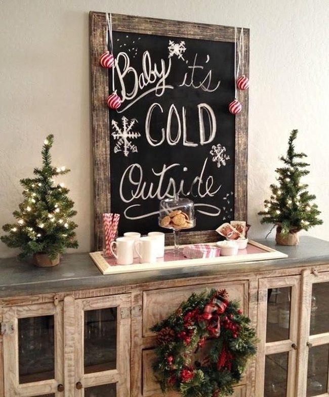 Sparkling Trees Frame Wooden Winter