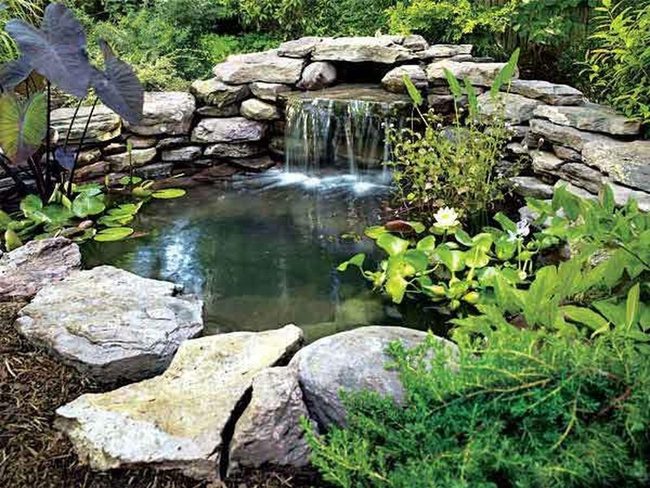 Cascading Water Over Smooth Stone