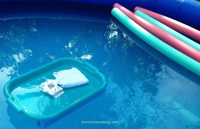 Crystalline Blue Pool Surrounded Greenery