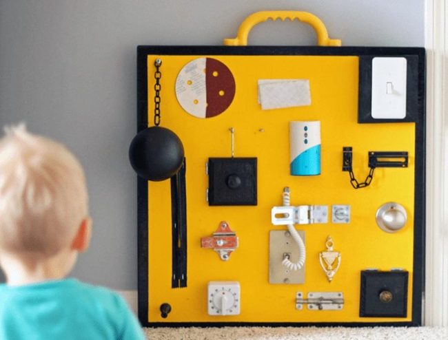 Bright Yellow Sensory Board
