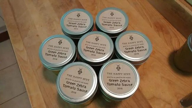 Earthy Painted Tin Storage