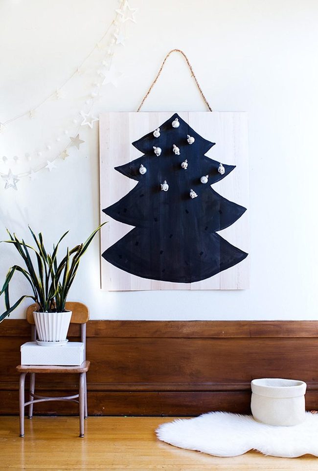 Black Tree Against White Simplicity