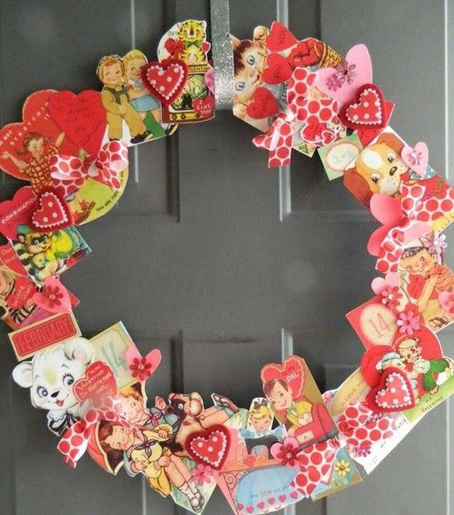 Vintage Valentine Cards Circular Memory