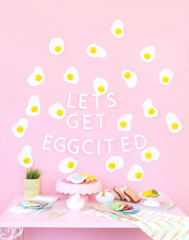 Pink Walls With Fried Egg Cutouts