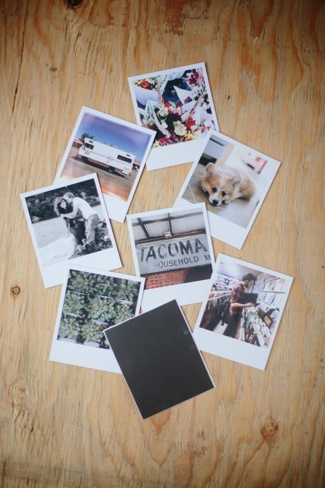 Scattered Instant Memories On Wood