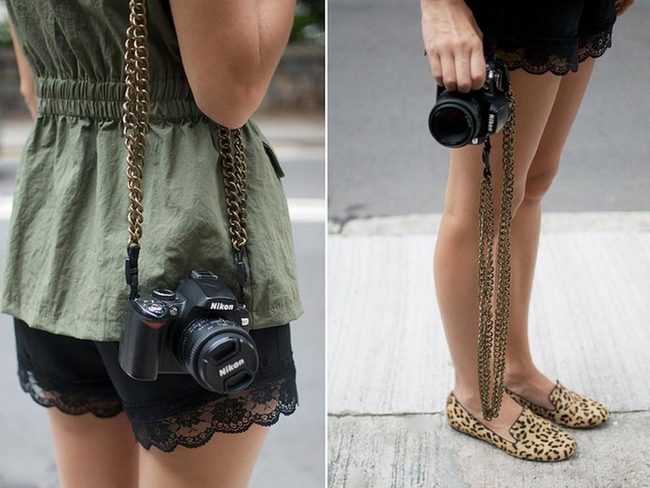 Gold Chain Luxury Camera Strap