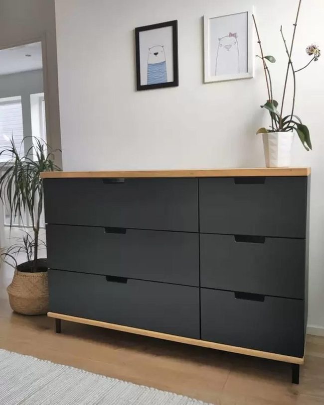 Dark Paint With Wooden Panel