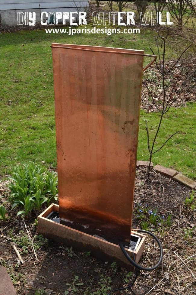 Copper Water Cascade Garden